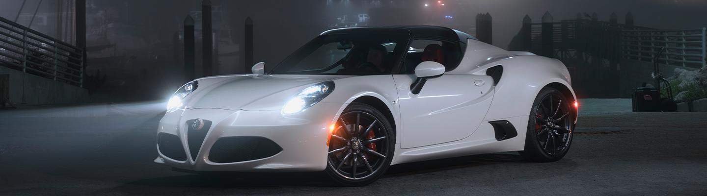 2019 Alfa Romeo 4C Spider parked in empty lot