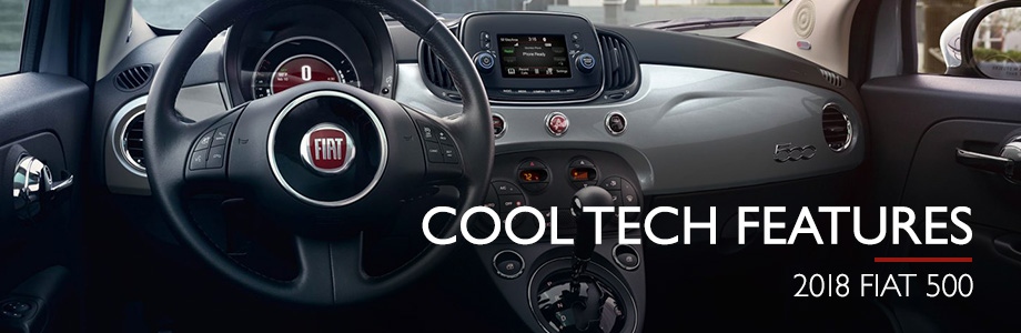 Safety features and interior of the 2018 Fiat 500 - available at Crown FIAT of Chattanooga near Athens and Chattanooga