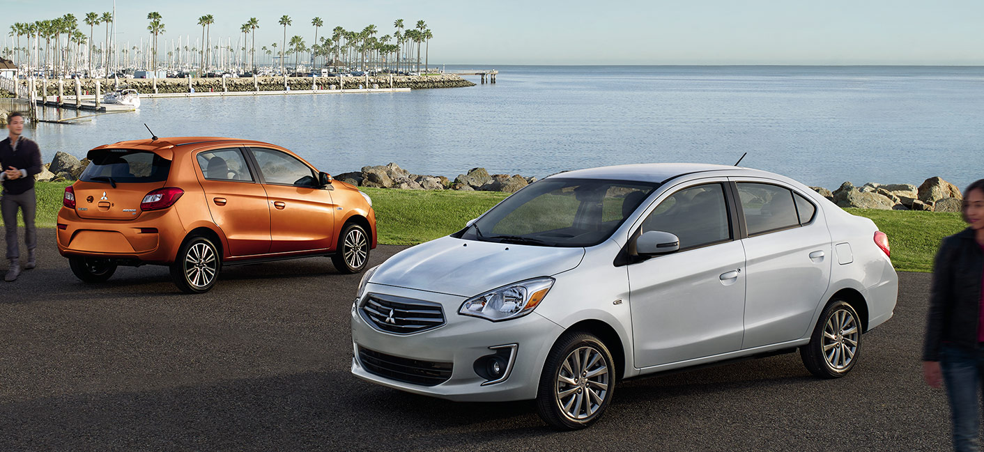 The 2018 Mitsubishi Mirage G4 is available at our Mitsubishi dealership near Washington, DC.