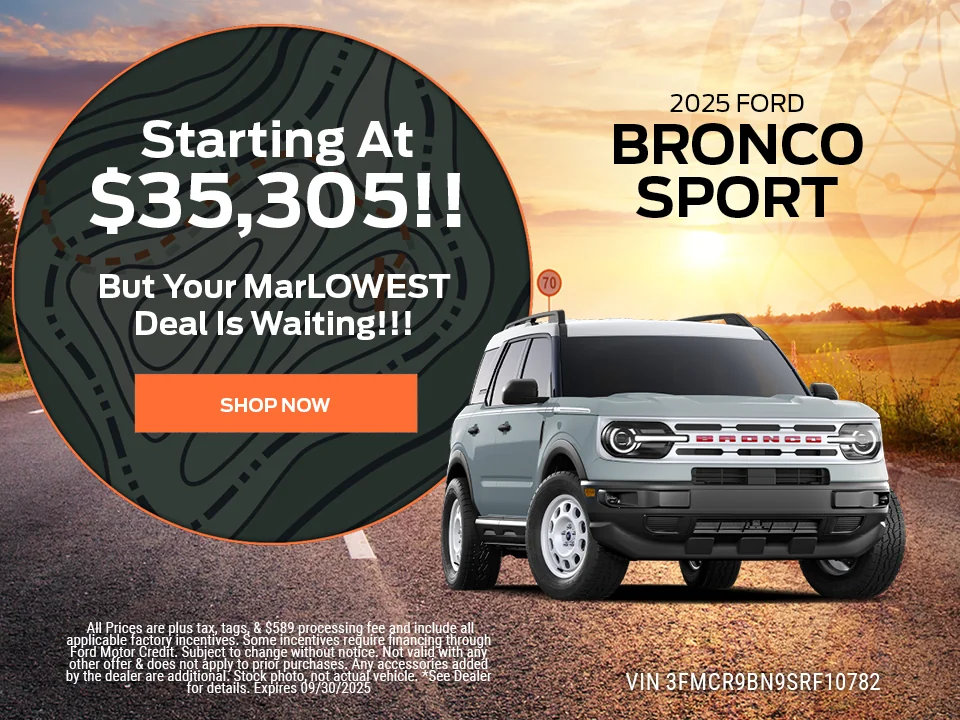 2025 Ford Bronco Sport offer