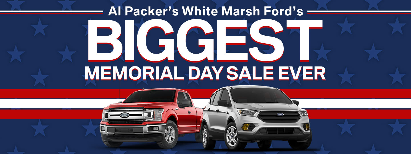 Al Pakcers's White Marsh Ford's Biggest Memorial Day Sale Ever