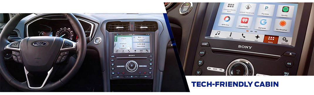 Safety features and interior of the 2017 Fusion - available at Ford of Port Richey near Lutz and Land O' Lakes
