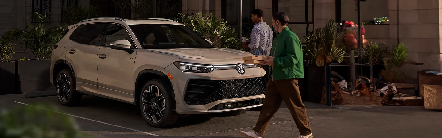 white 2025 Volkswagen Tiguan parked