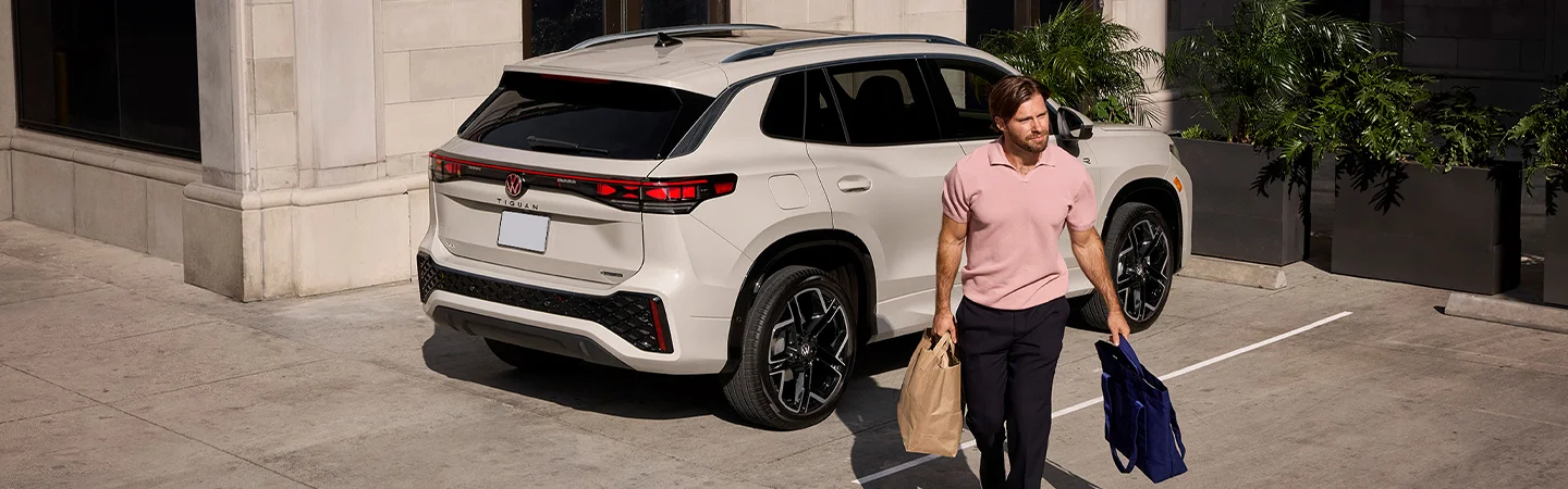 white rear of 2025 Volkswagen Tiguan