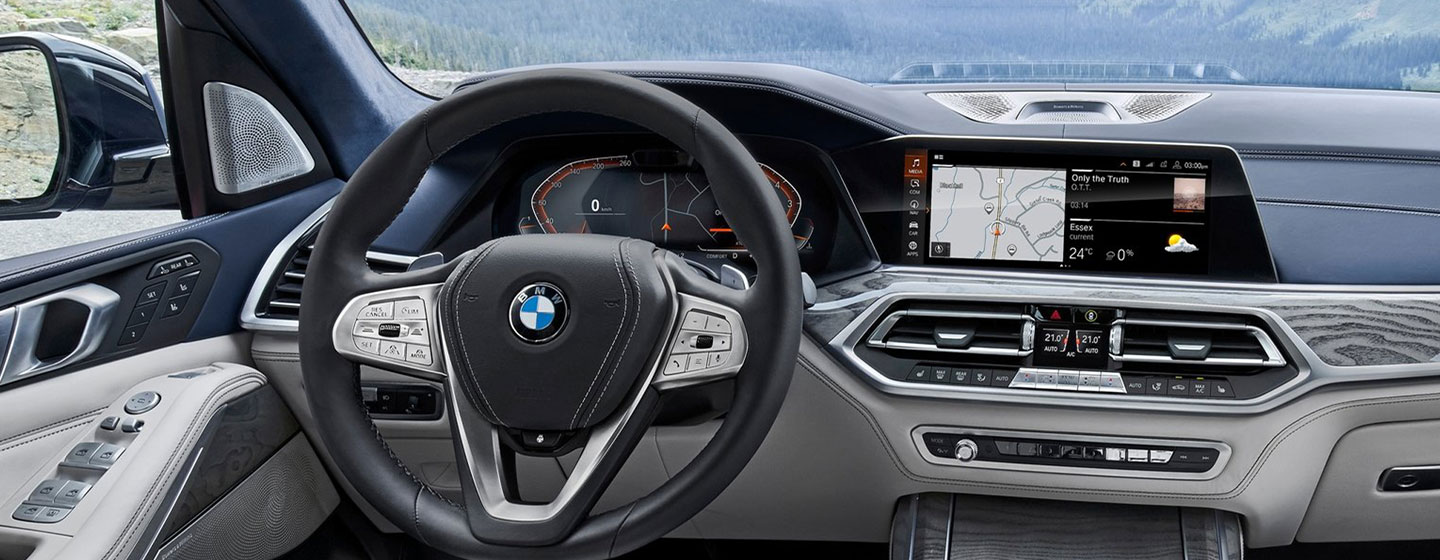 Safety features and interior of the 2019 BMW X7- available at our BMW dealership in Columbia, SC