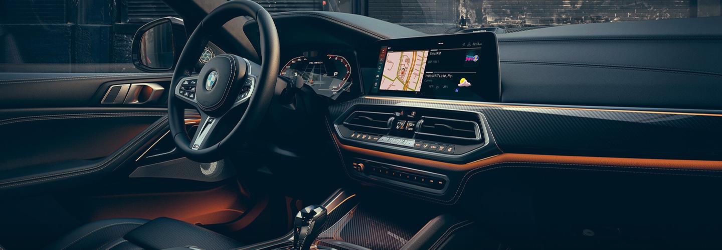 Interior of the 2020 BMW X6
