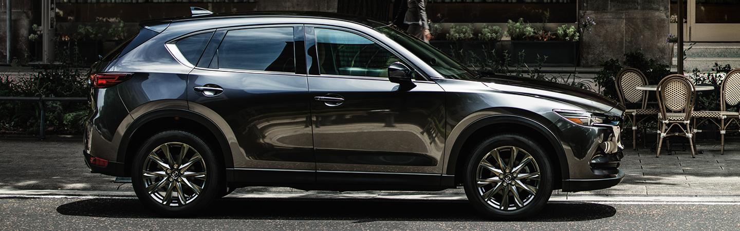 Right facing view of the 2020 Mazda CX-5 in motion