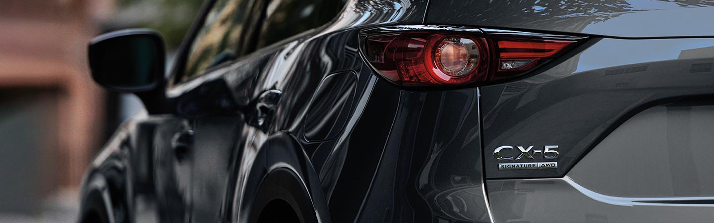 Close up rear view of the 2020 Mazda CX-5 tail lights
