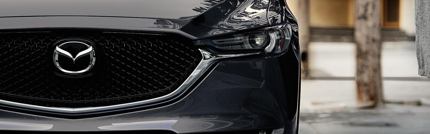 Close up view of the 2020 Mazda CX-5 headlights