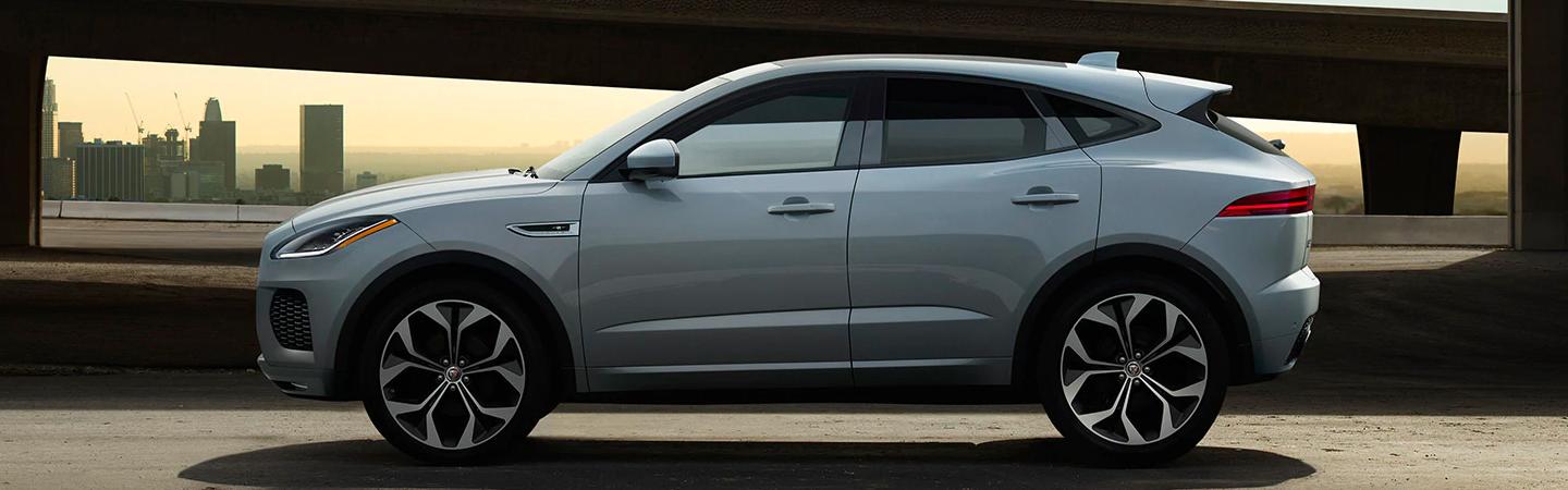 Driver profile view of the 2020 Jaguar