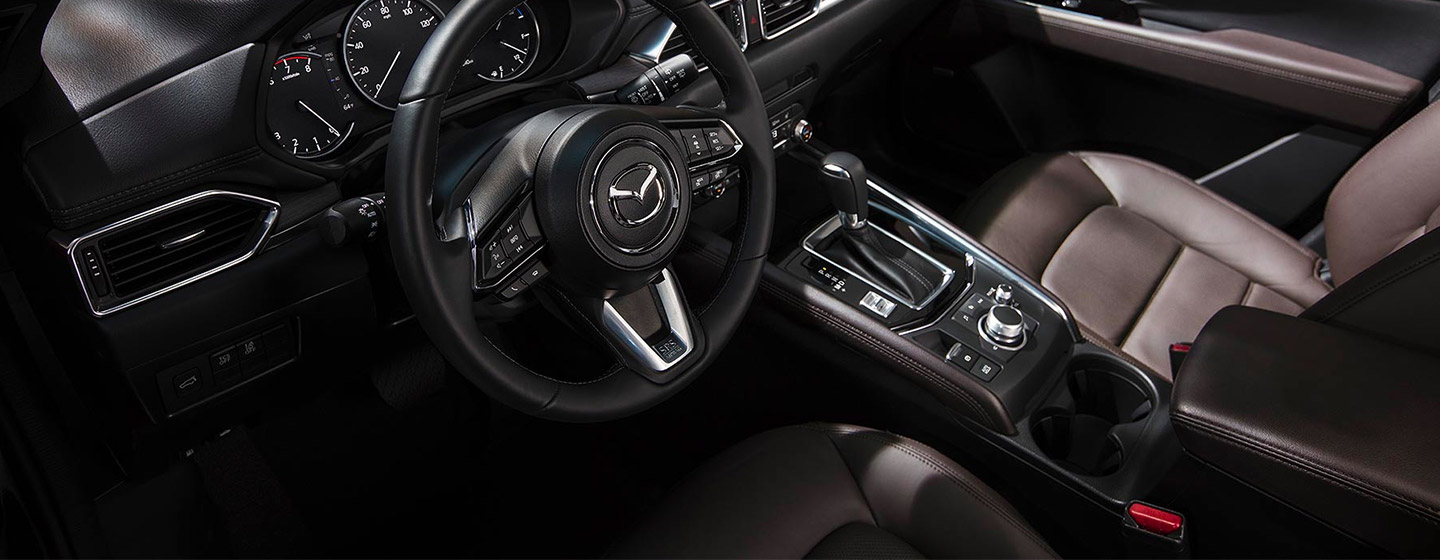 Safety features and interior of the 2019 Mazda CX-5 - available at our Mazda dealership near Manchester, NH.
