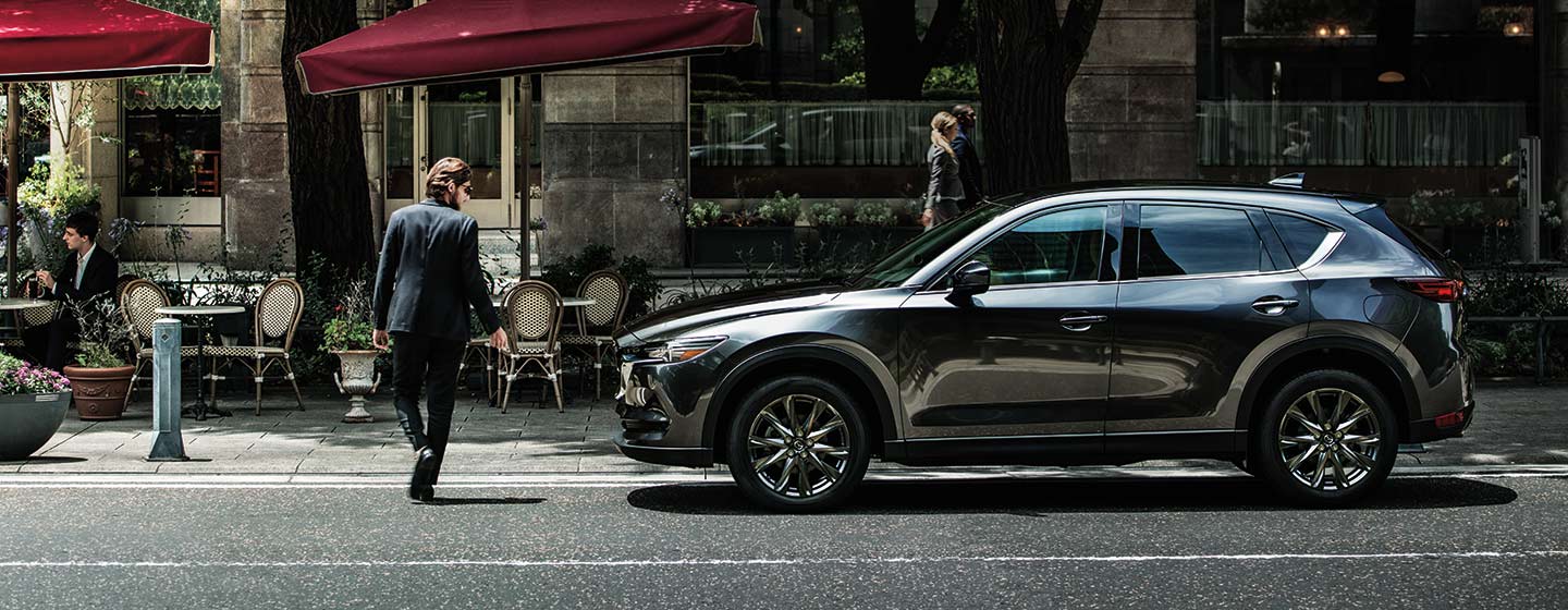 Exterior of the 2019 Mazda CX-5- available at our Mazda dealership near Manchester, NH.