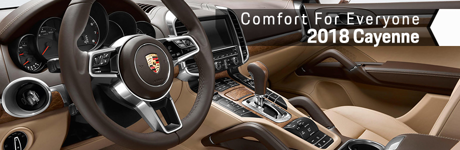 Safety features and interior of the 2018 Porsche Cayenne - available at Capital Porsche near Lake City and Tallahassee, FL