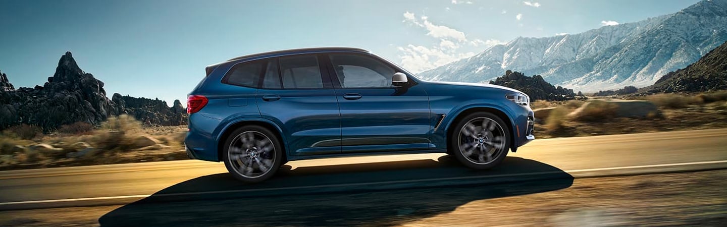 Side profile view of the 2020 BMW X3