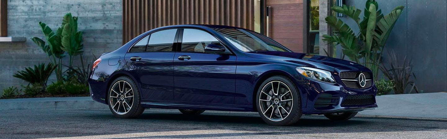 Passenger front view of the 2020 Mercedes-Benz C-Class