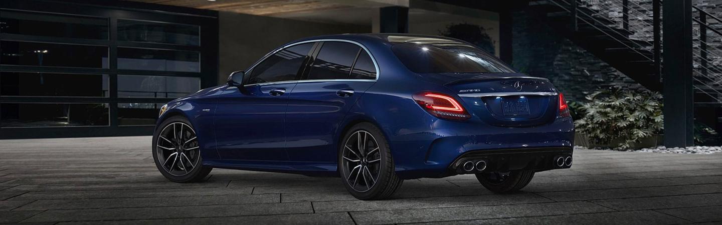 Rear view of the 2020 Mercedes-Benz C-Class