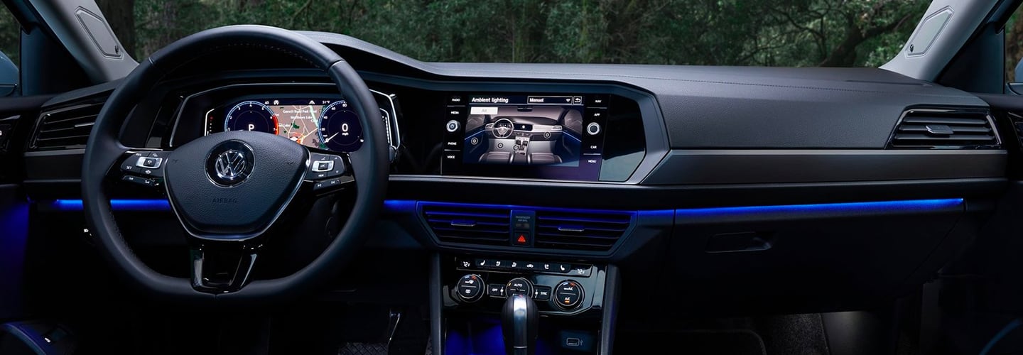 Interior view of the 2020 Jetta