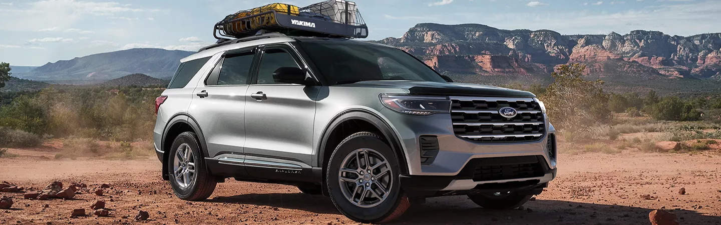 2026 Ford Explorer parked off-road