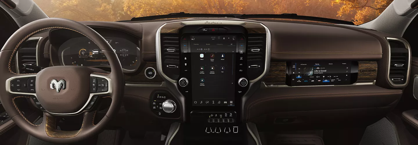 Interior view of the 2026 RAM 1500