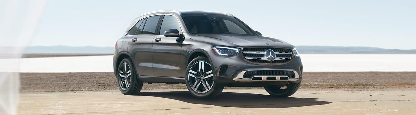Gray 2020 GLC parked
