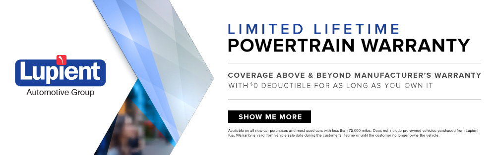 The Lupient Automotive Group Limited Lifetime Powertrain Warranty