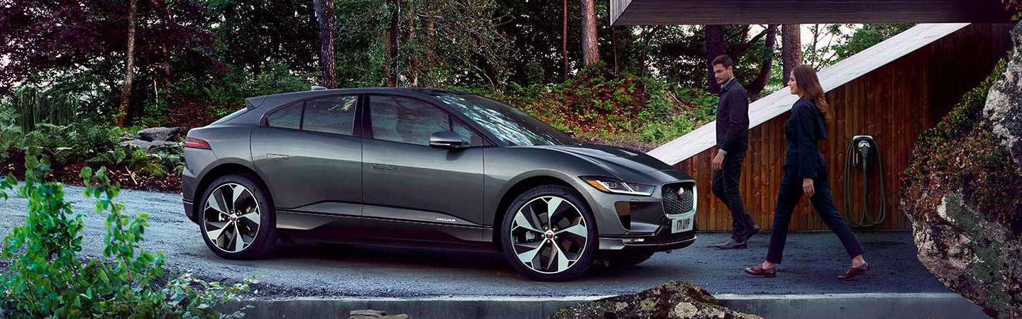 2020 I-Pace parked at a driveway.