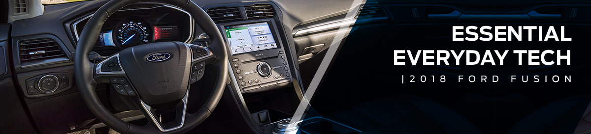 Safety features and interior of the 2018 Ford Fusion - available at Waldorf Ford near Annapolis, MD and Alexandria, VA