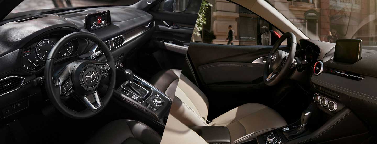 Safety features and interior of the 2019 Mazda CX-5 - available at our Mazda dealership near Manchester, NH.