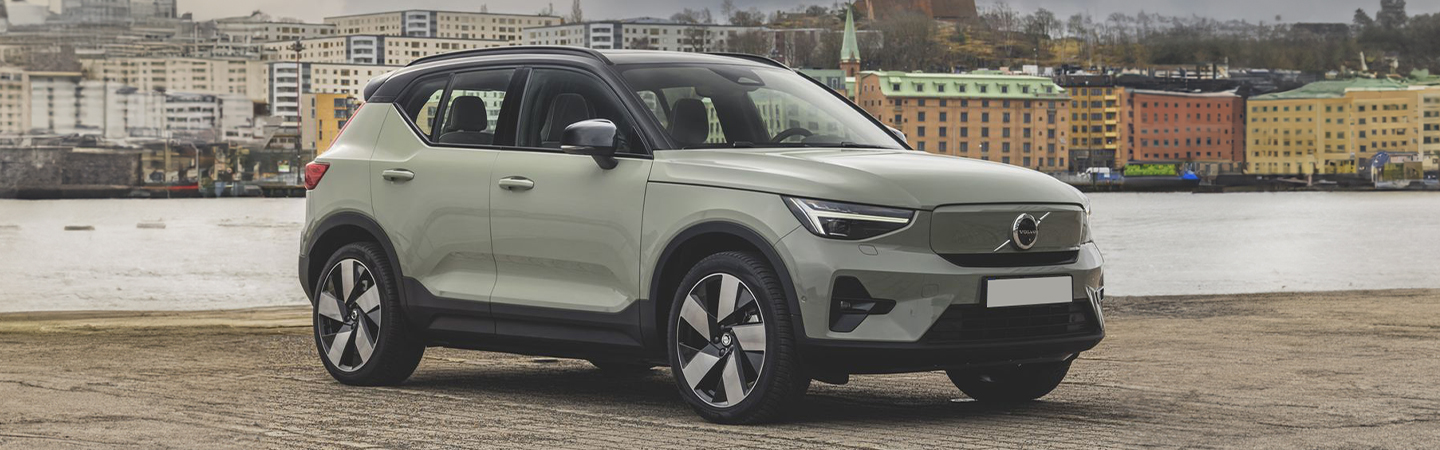 2024 Volvo xc40 recharge grey sideview