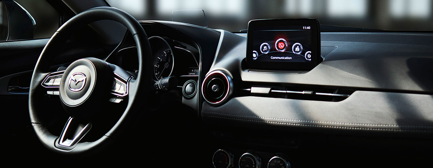 Safety features and interior of the 2019 Mazda CX-3 - available at our Mazda dealership in Manchester, NH