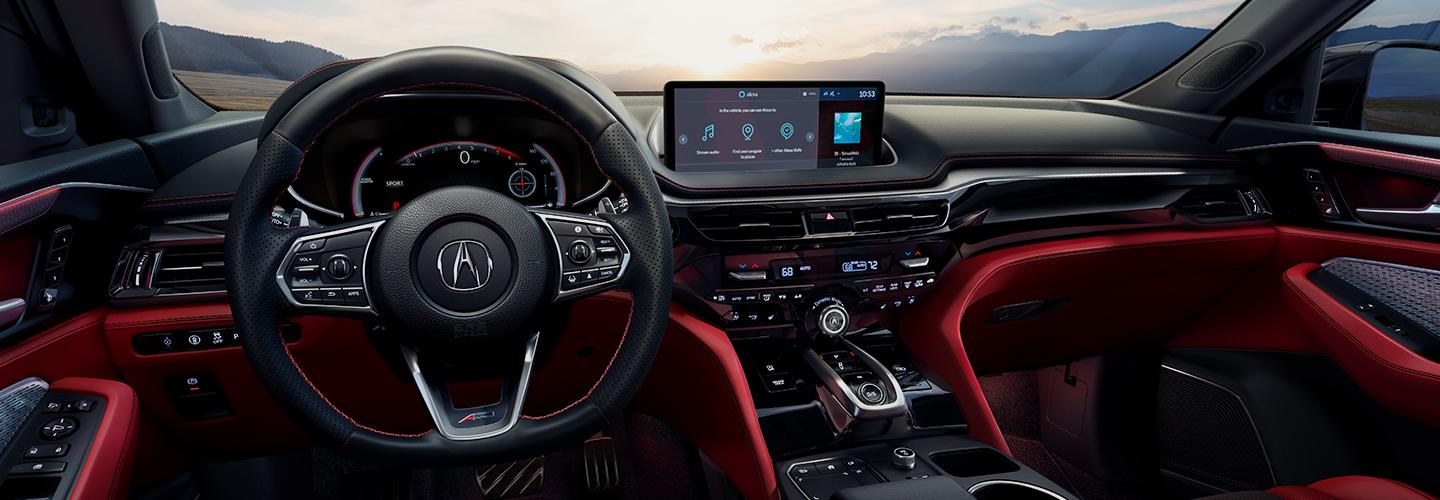Full interior view of the 2022 MDX