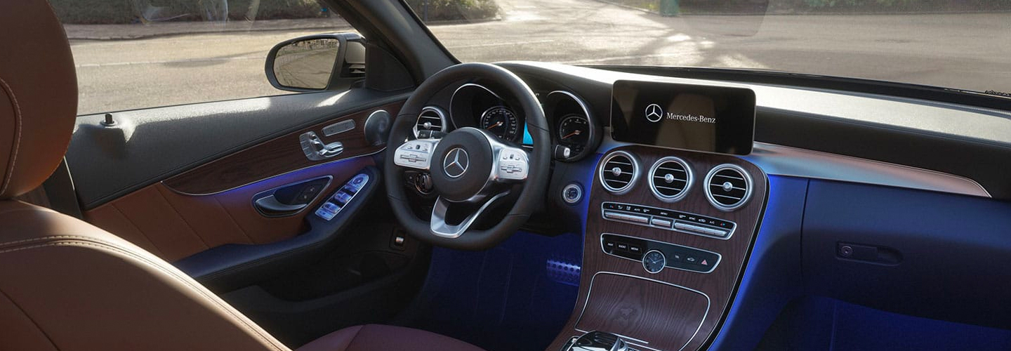 Interior view of the 2020 C-Class