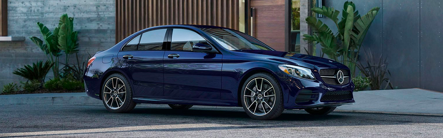 Passenger profile view of the 2020 C-Class