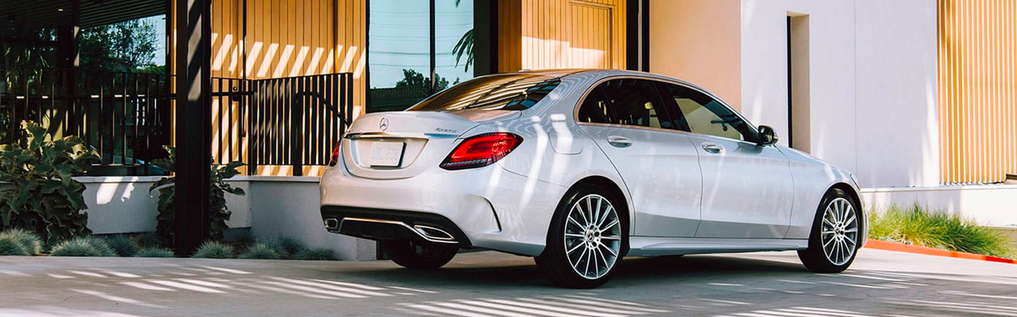 Rear profile of the 2020 C-Class