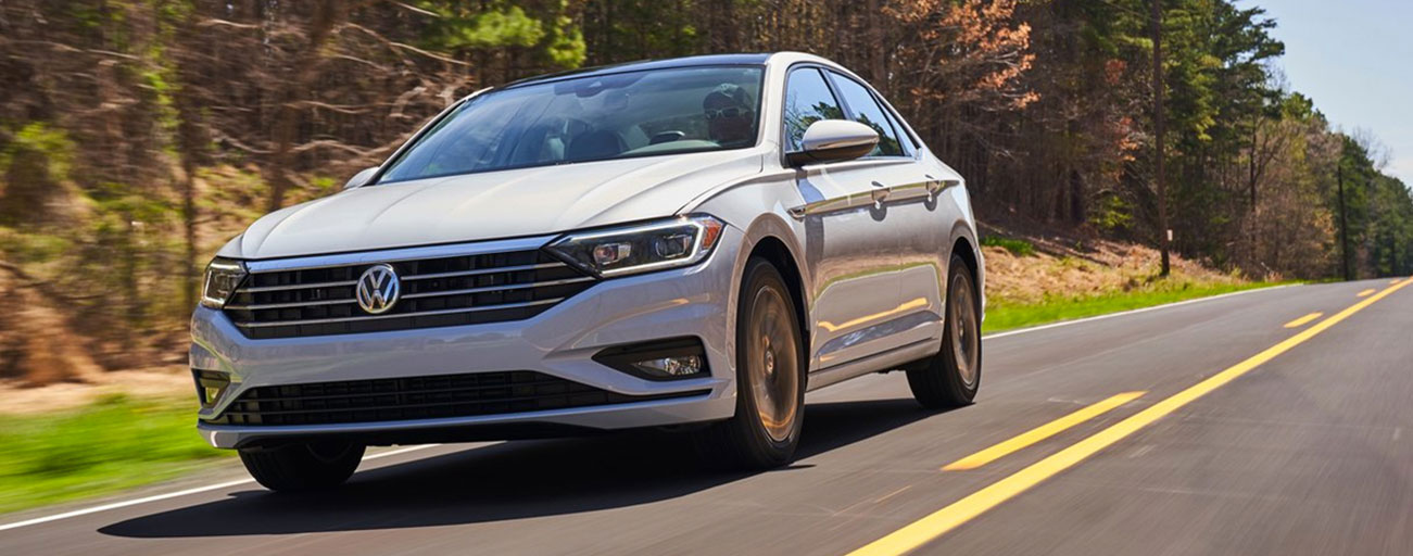 Front view of VW Jetta