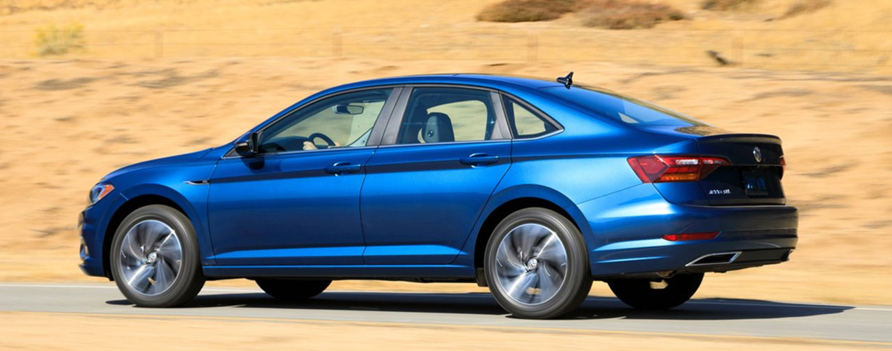 Side view of VW Jetta