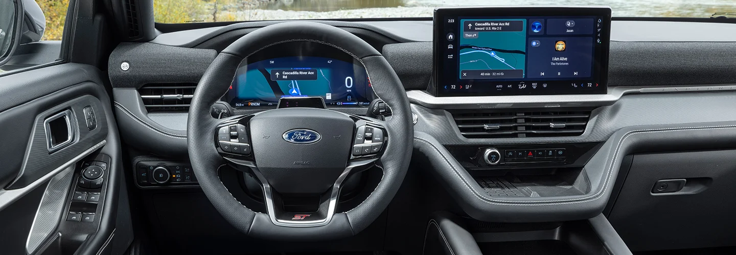 inside dash area