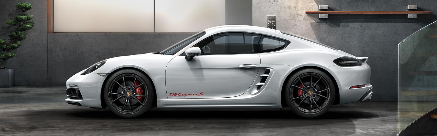 Side profile view of the 2020 Cayman