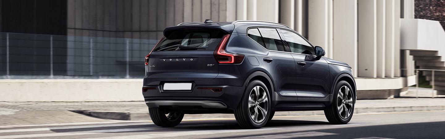 Rear passenger view of the 2020 XC40 