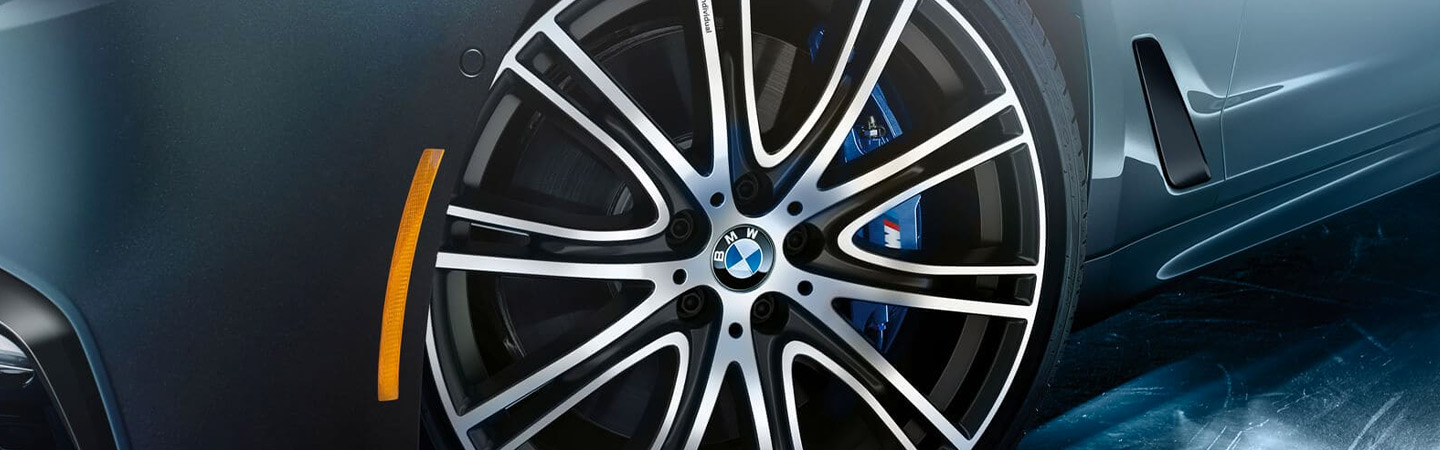 Close up image of a BMW wheel