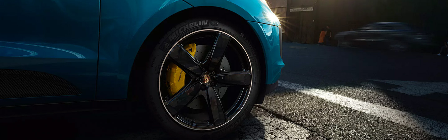 2019 Porsche Macan parked in country