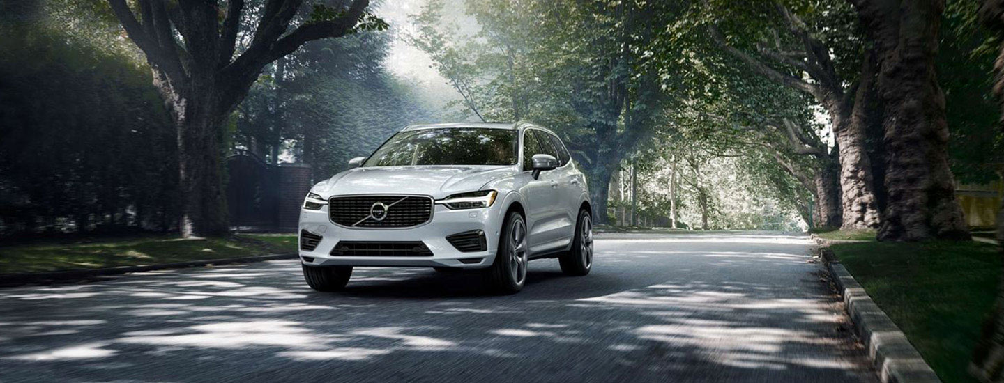 White front profile view of the Volvo XC60