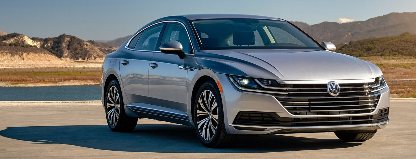 Silver Volkswagen Arteon parked