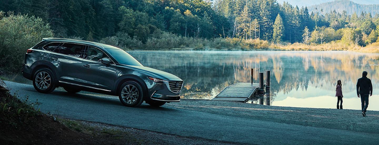 2020 Mazda CX-9 parked at a lake