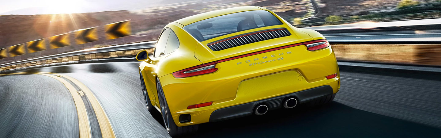 Porsche 911 Carrera rear profile view