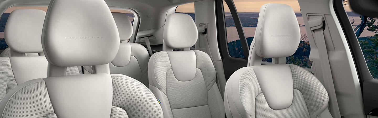 Seats inside of a Volvo SUV