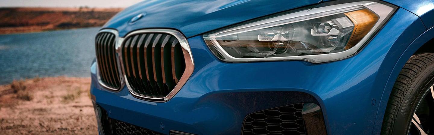 2020 BMW X1 headlight and front grille