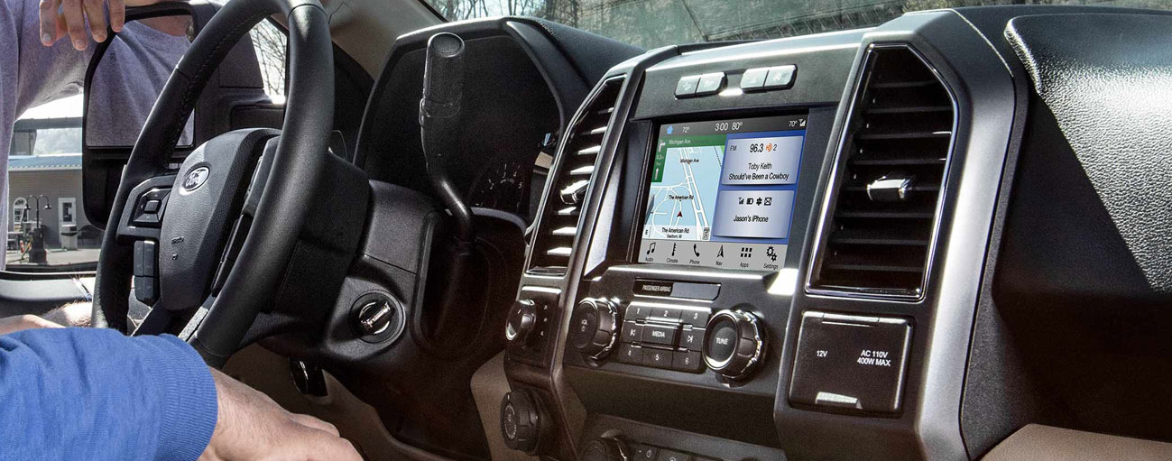 Safety features and interior of the 2019 Ford F-150 - available at our Ford dealership near Oklahoma City, OK.