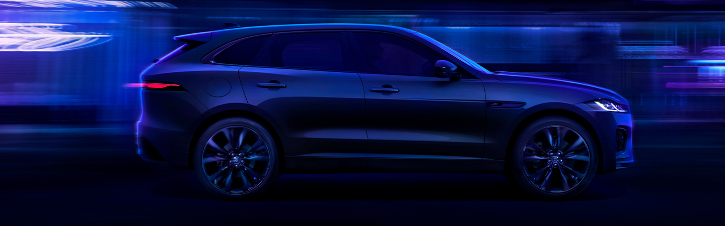 2024 Jaguar F-PACE Side View With Black Color