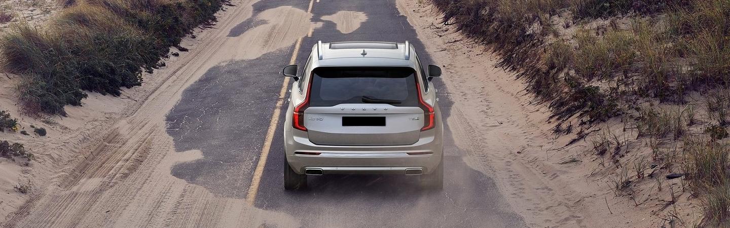 Volvo XC90 in a dirt road